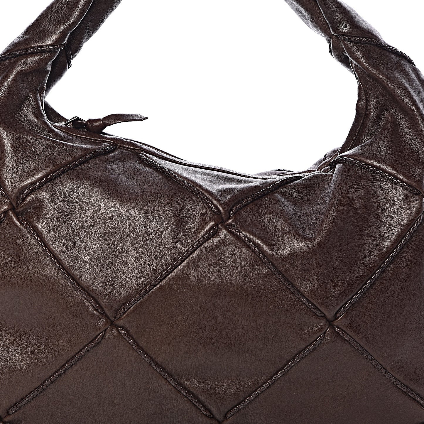 Nappa Quilted Medium Veneta Hobo Ebano