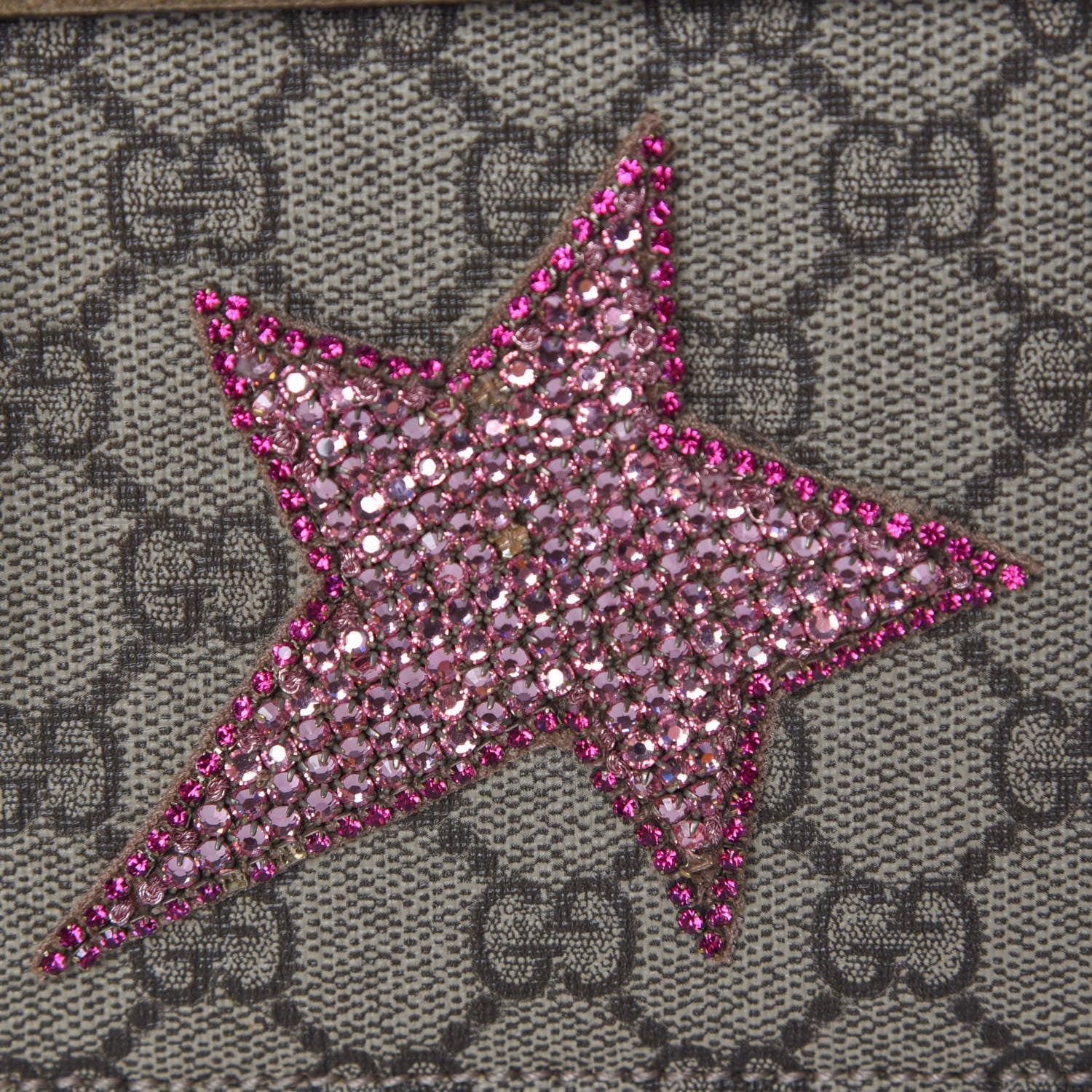 Gucci GG Supreme Monogram Shooting Star Embroidered Medium Dionysus Shoulder Bag Beige 14 of 16