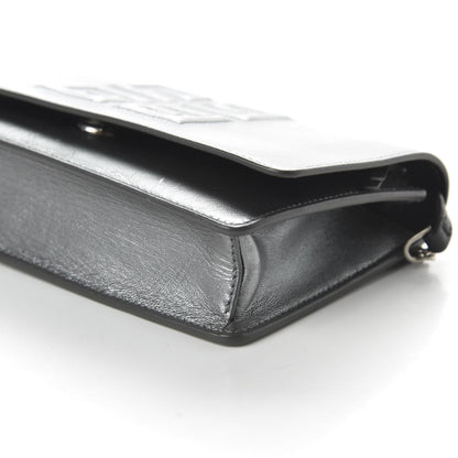 Givenchy Metallic Lambskin Emblem Chain Wallet Silver 7 of 10