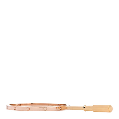 Cartier 18K Pink Gold Small LOVE Bracelet 17 3 of 8