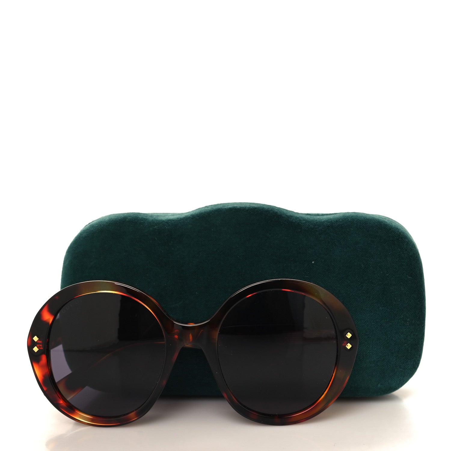 Gucci Acetate Round Sunglasses GG1081S Tortoise 7 of 7