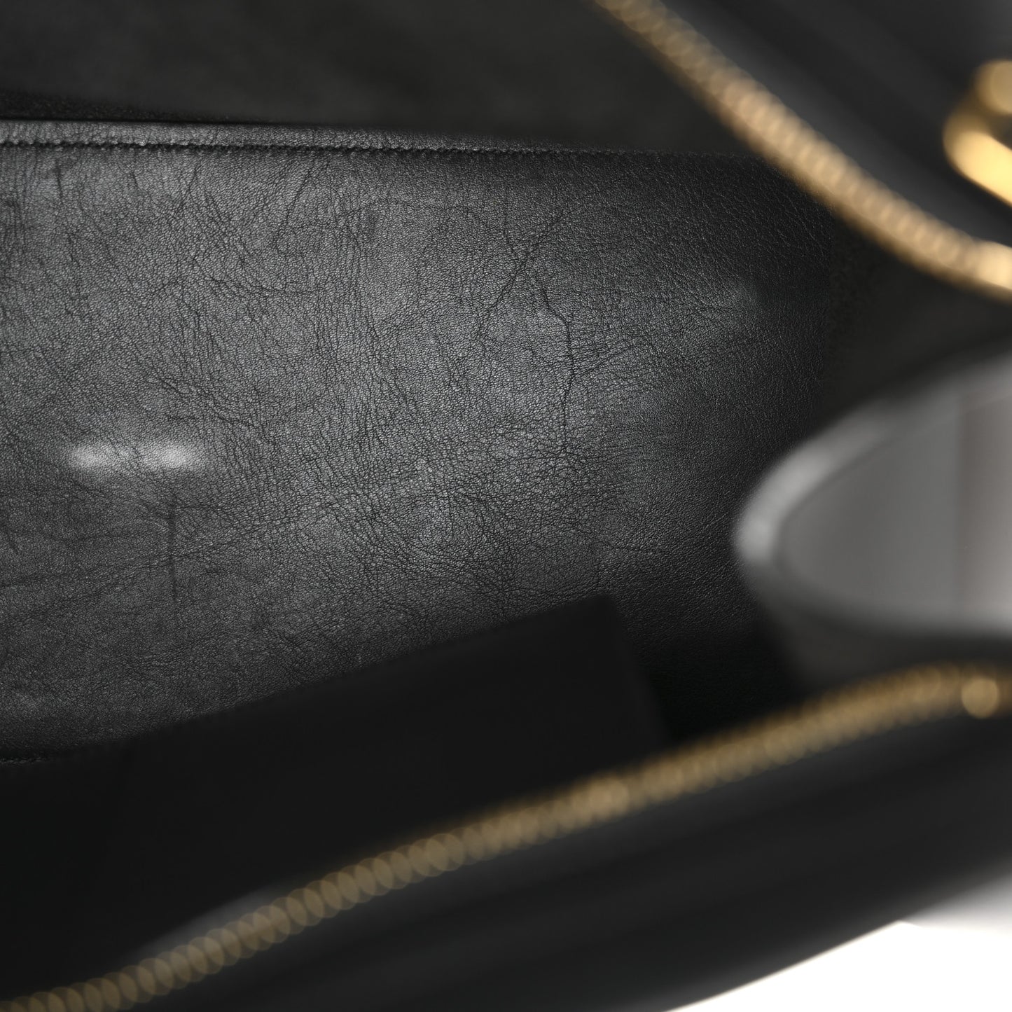 Calfskin Small Classic Y Cabas Black