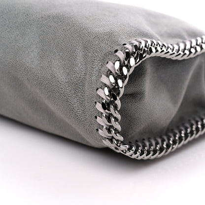 Stella McCartney STELLA MCCARTNEY Shaggy Deer Mini Falabella Fold Over Tote Light Grey 8 of 8