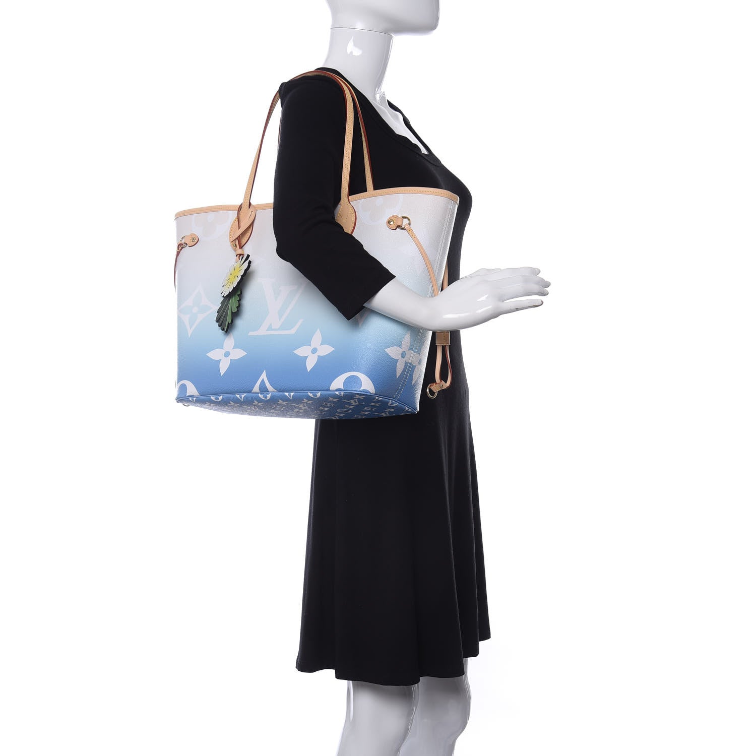 Louis Vuitton Monogram Giant By The Pool Neverfull MM Blue 2 of 9