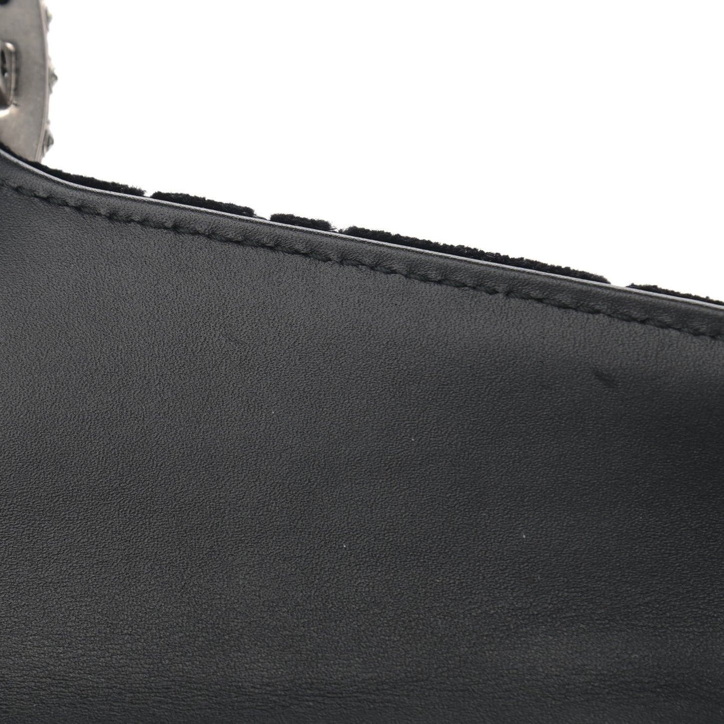Velvet Skipper Crystal GG Monogram Small Dionysus Shoulder Bag Black Black Diamond