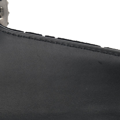 Gucci Velvet Skipper Crystal GG Monogram Small Dionysus Shoulder Bag Black Black Diamond 13 of 14
