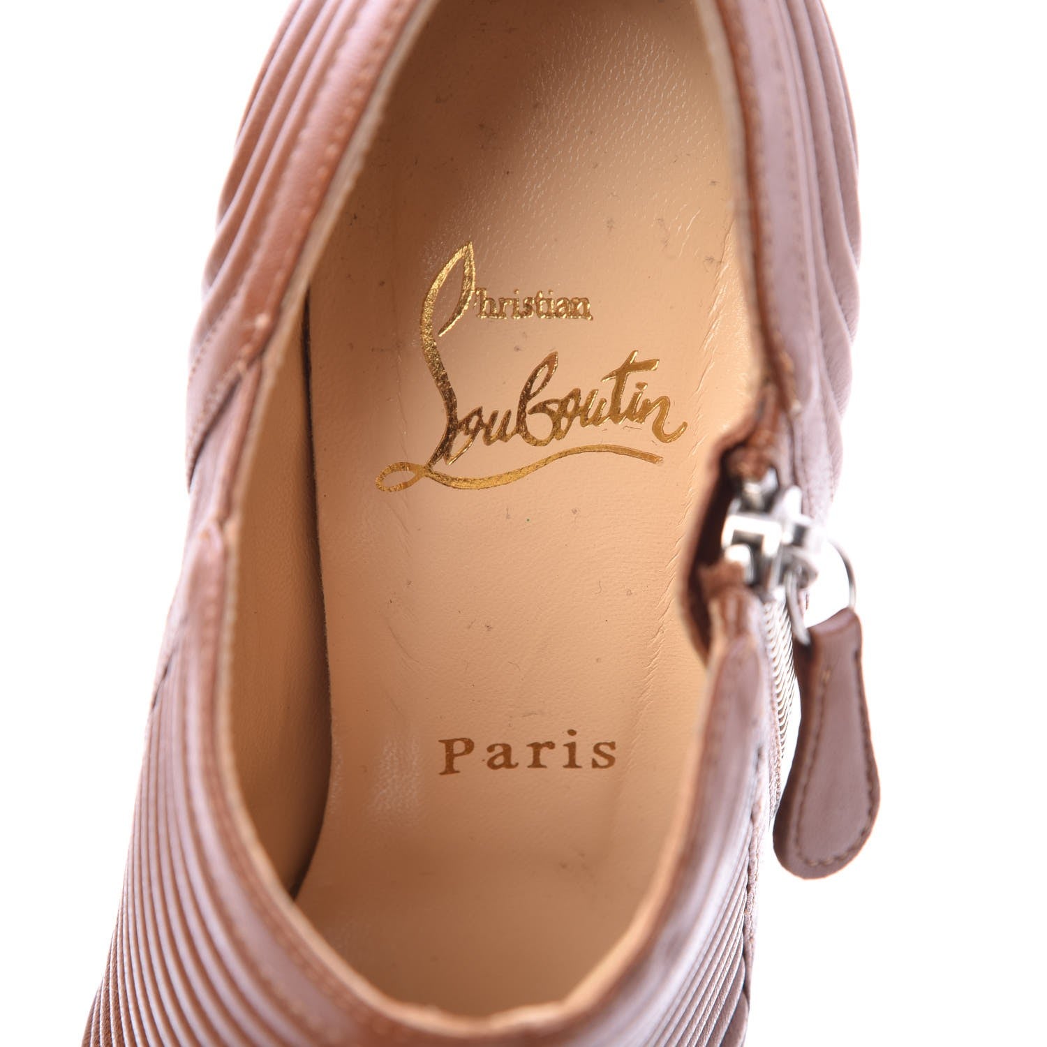 Christian Louboutin Nappa Futura 150 Booties 37.5 Tabacco 9 of 9