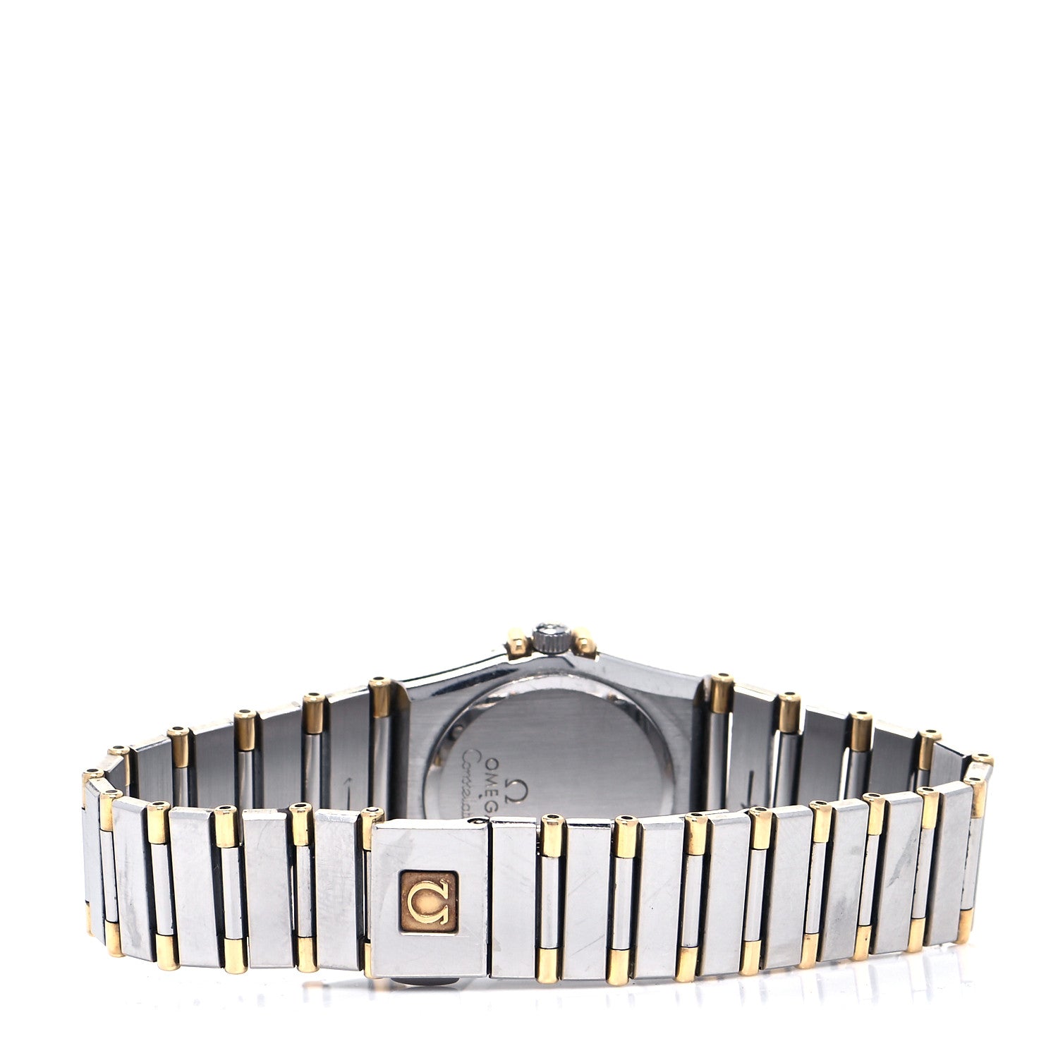 Omega Stainless Steel 18K Yellow Gold 22mm Constellation Quartz Watch Champagne 795.1080 3 of 4
