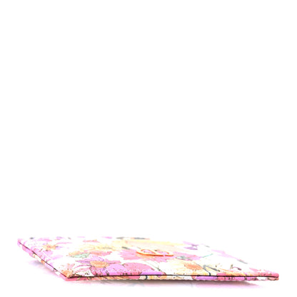 Christian Dior Calfskin Caro Freesia Five-Slot Card Holder White Multicolor 4 of 7