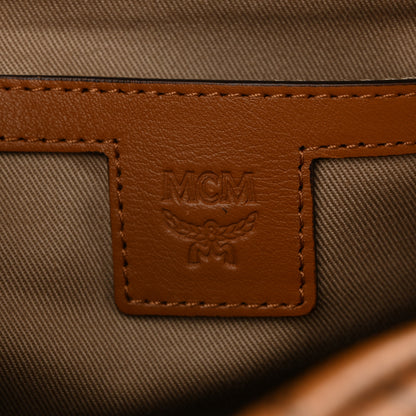 MCM Visetos Side Stud Mini Stark Backpack Cognac 5 of 8