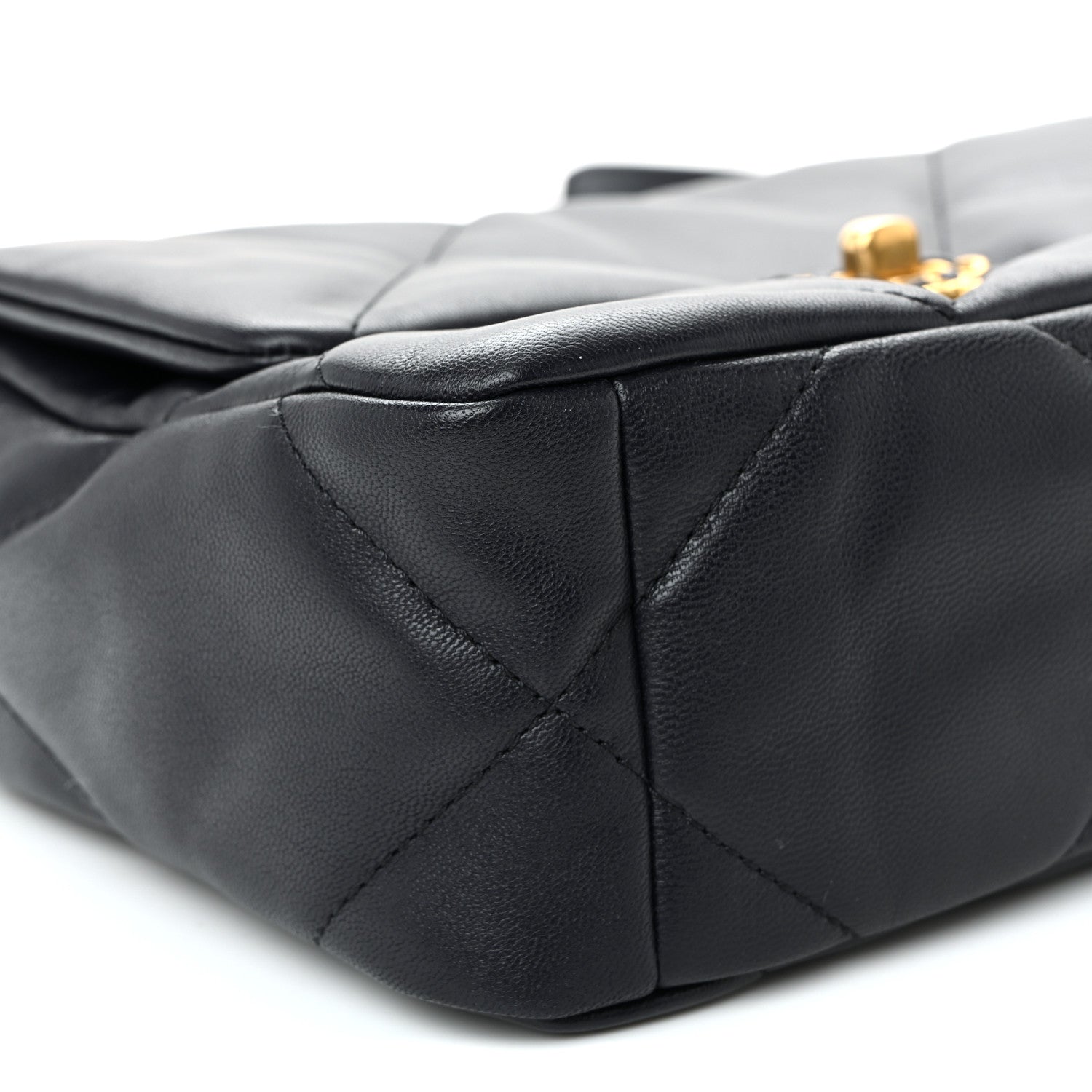 Chanel Lambskin Quilted Medium Chanel 19 Flap Navy Blue 9 of 11