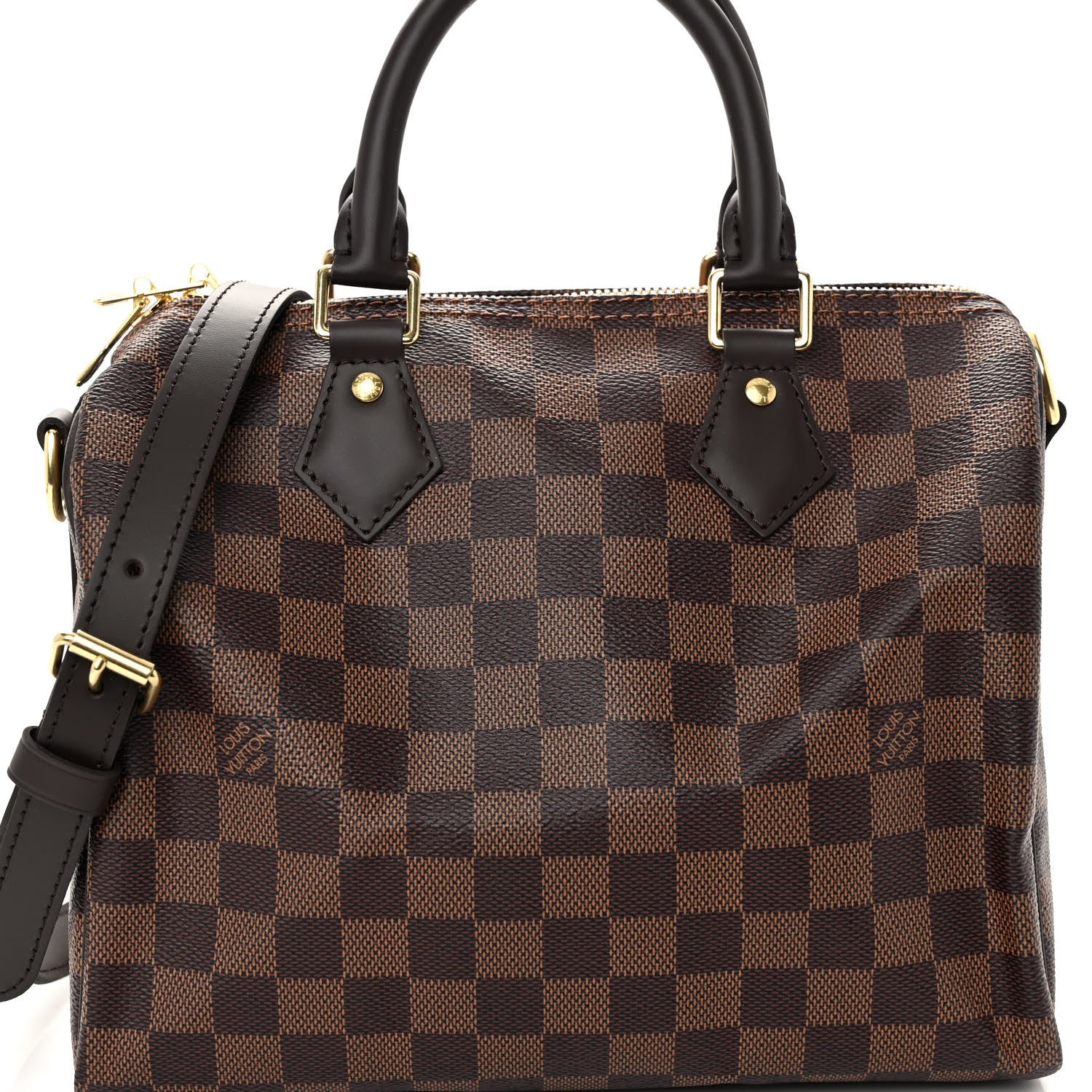 Louis Vuitton Damier Ebene Speedy Bandouliere 25 7 of 9