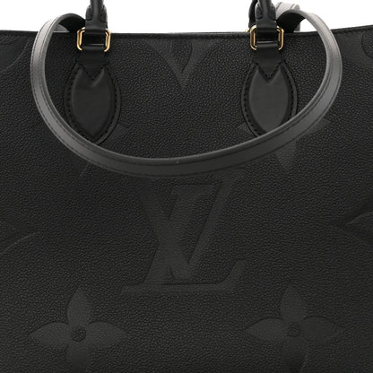 Louis Vuitton Empreinte Monogram Giant Onthego MM Black 7 of 9