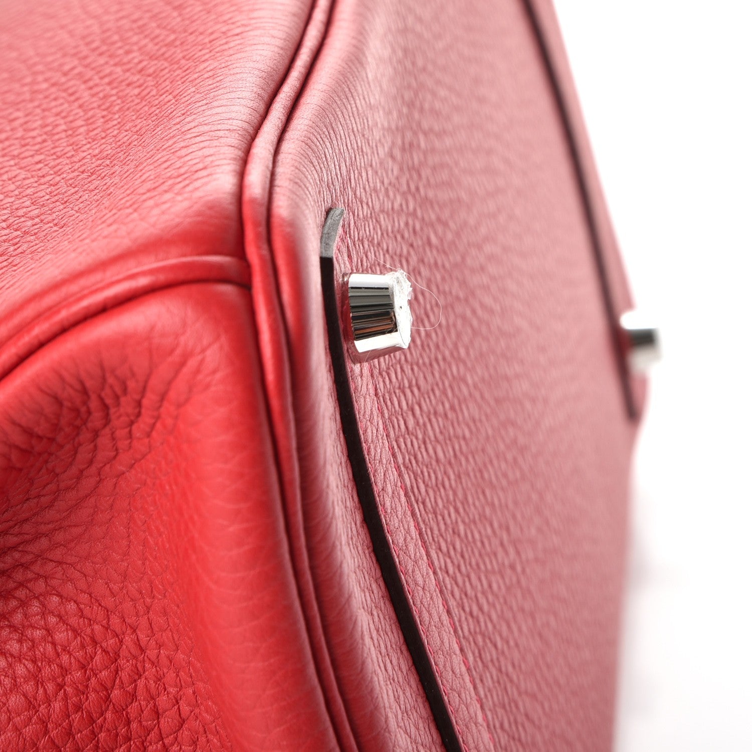 Hermes Taurillon Clemence Birkin 30 Rouge Garance 6 of 36