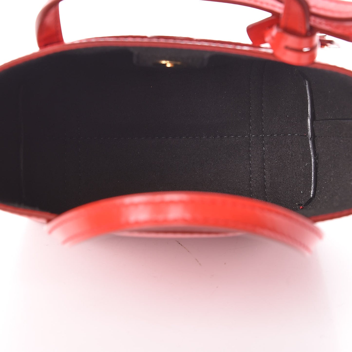 Textured Calfskin Mini Escape Shopper Tote Red