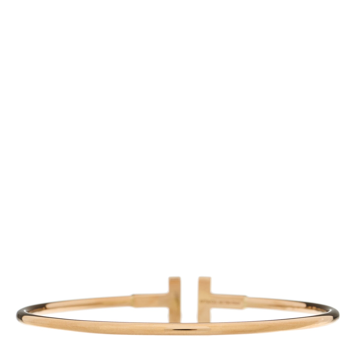 18K Rose Gold T Wire Bracelet
