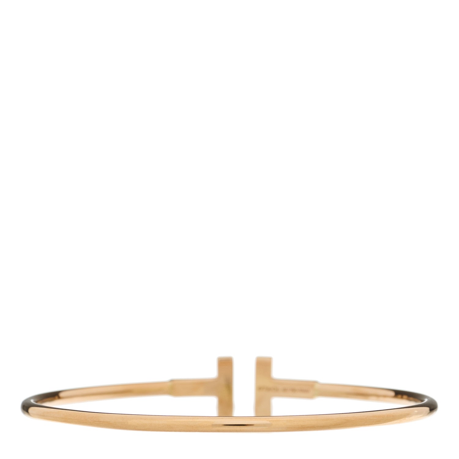 Tiffany 18K Rose Gold T Wire Bracelet 2 of 3