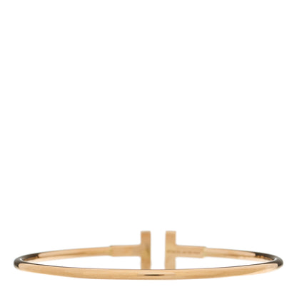 Tiffany 18K Rose Gold T Wire Bracelet 2 of 3