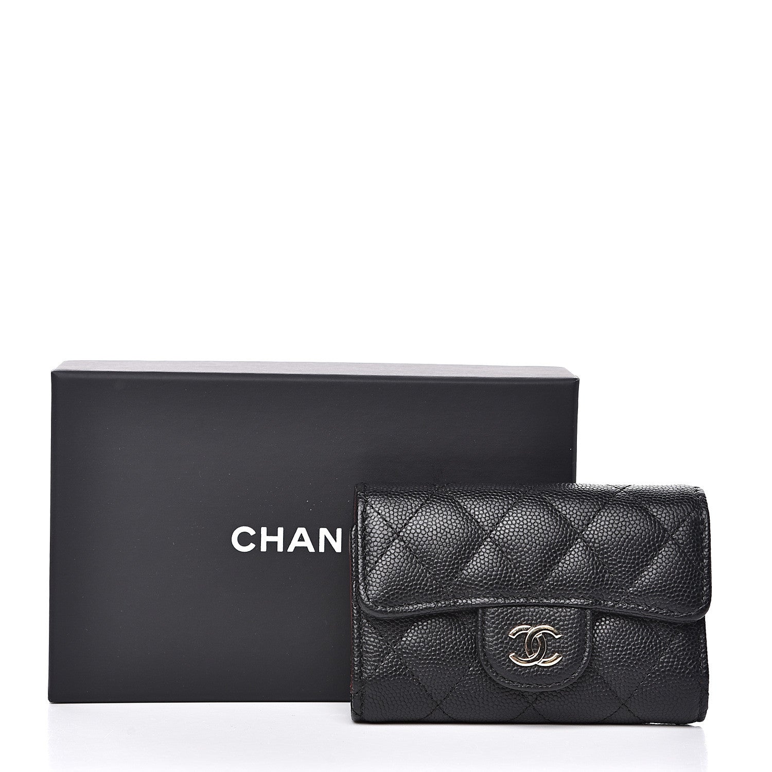 Chanel Caviar Quilted Classic 4 Key Holder Wallet Black 10 of 10