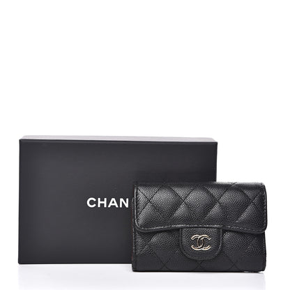Chanel Caviar Quilted Classic 4 Key Holder Wallet Black 10 of 10