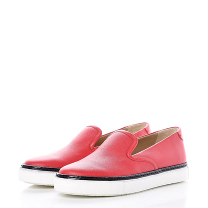 Hermes Epsom Mens Kick Sneakers 37 Rouge 3 of 10