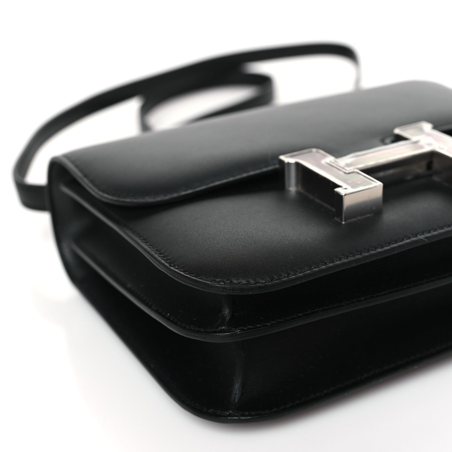 Hermes Sombrero Mother Of Pearl Constance 18 Black 8 of 10