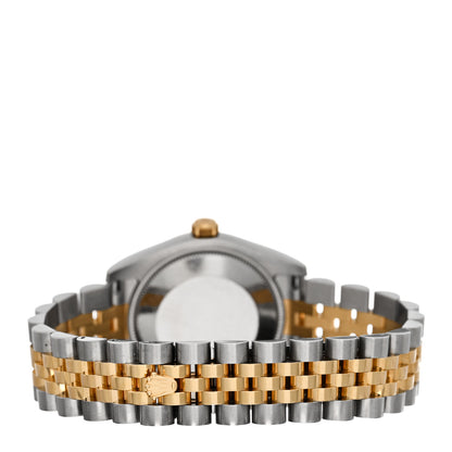 Rolex Stainless Steel 18K Yellow Gold Diamond Mother of Pearl 31mm Oyster Perpetual Datejust Watch 178273 3 of 5