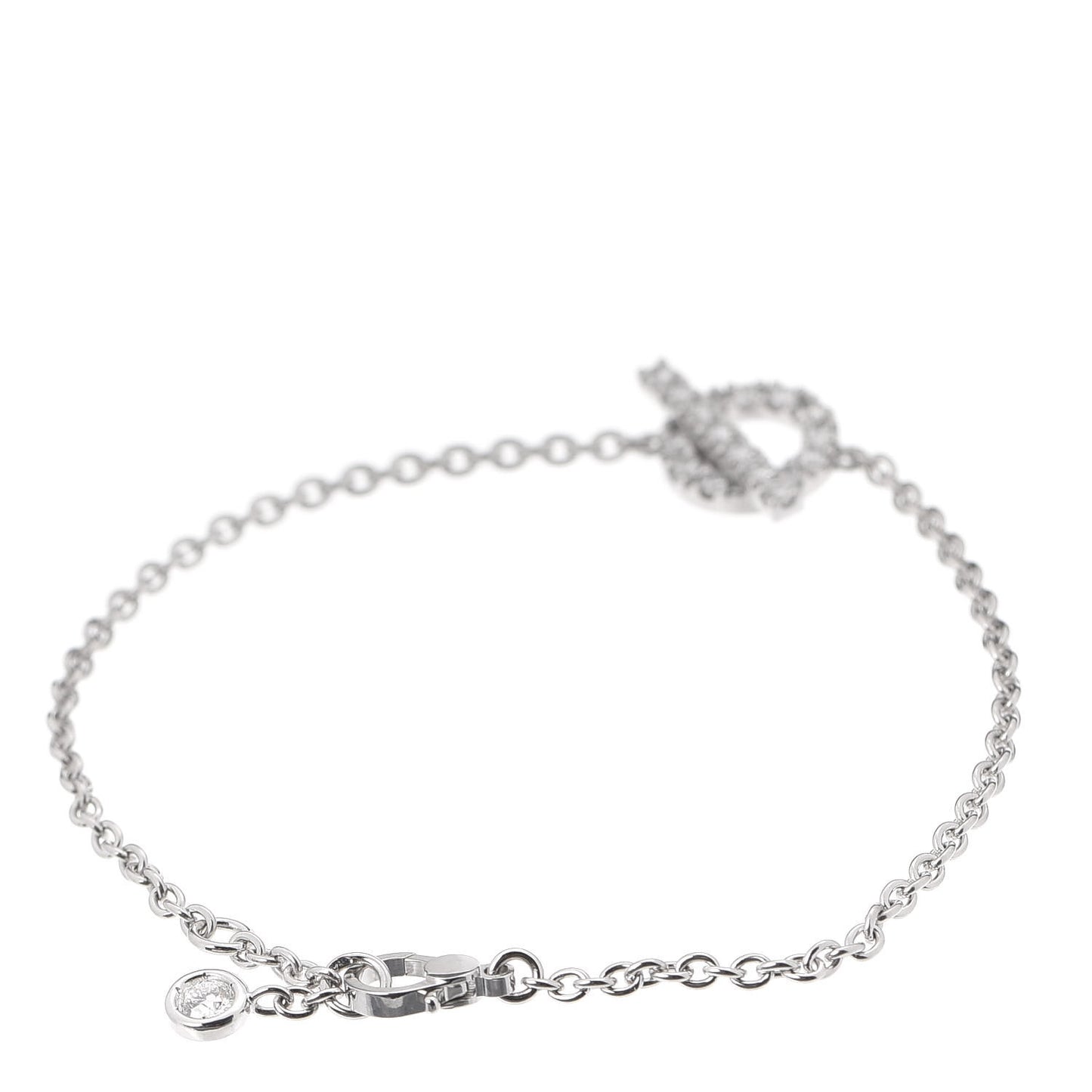 18K White Gold Diamond Finesse Bracelet ST