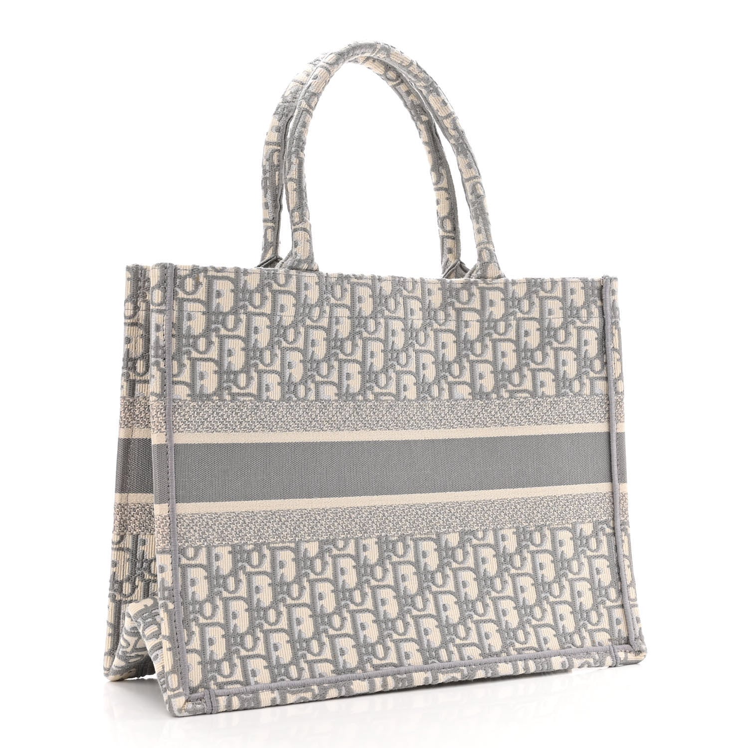 Christian Dior Oblique Medium Book Tote Grey 3 of 10