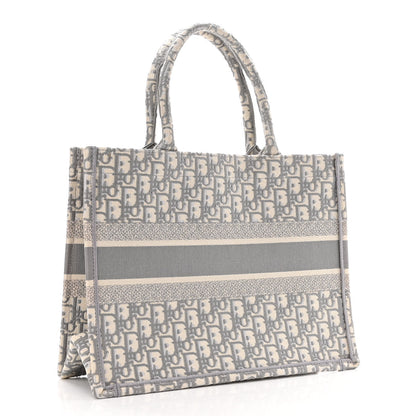 Christian Dior Oblique Medium Book Tote Grey 3 of 10