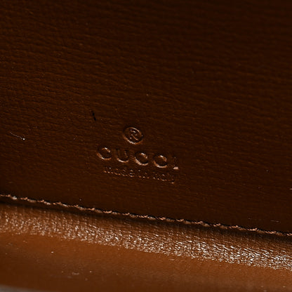 Balenciaga X GUCCI GG Monogram Azalea Calfskin Neo Classic Zip Around Wallet Beige Ebony Brown Sugar 6 of 6