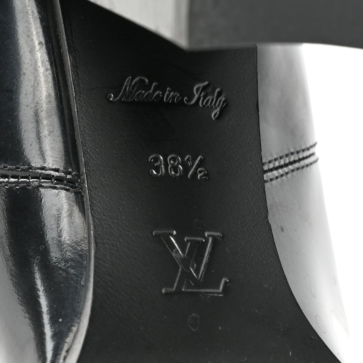 Louis Vuitton Patent Nano Monogram Ankle Star Trail Boots 38.5 Black 7 of 10