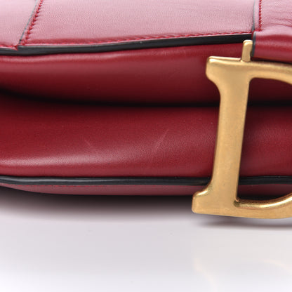 Christian Dior Calfskin Saddle Bag Red 10 of 11