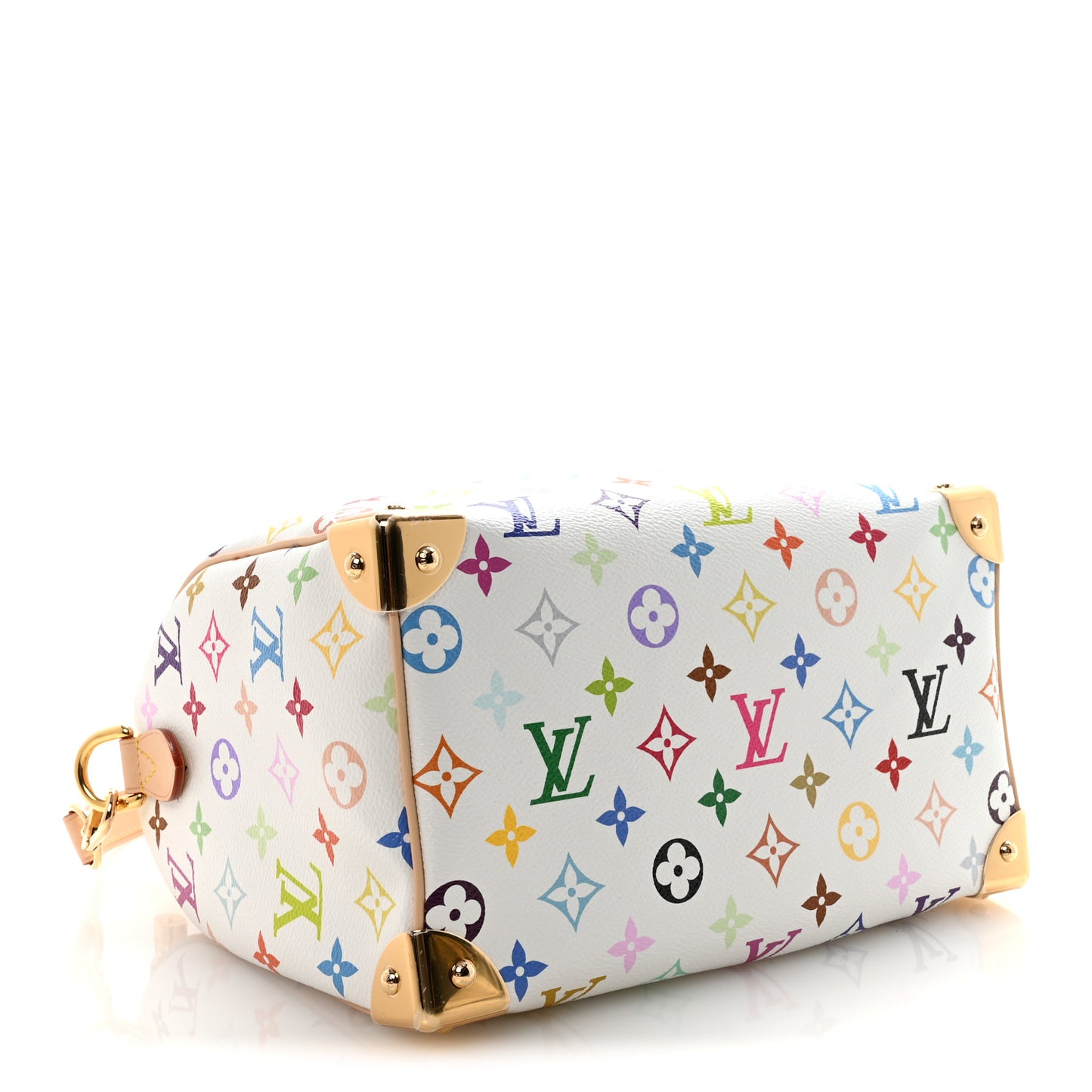 LV X TM Monogram Multicolor Speedy Bandouliere 25 White