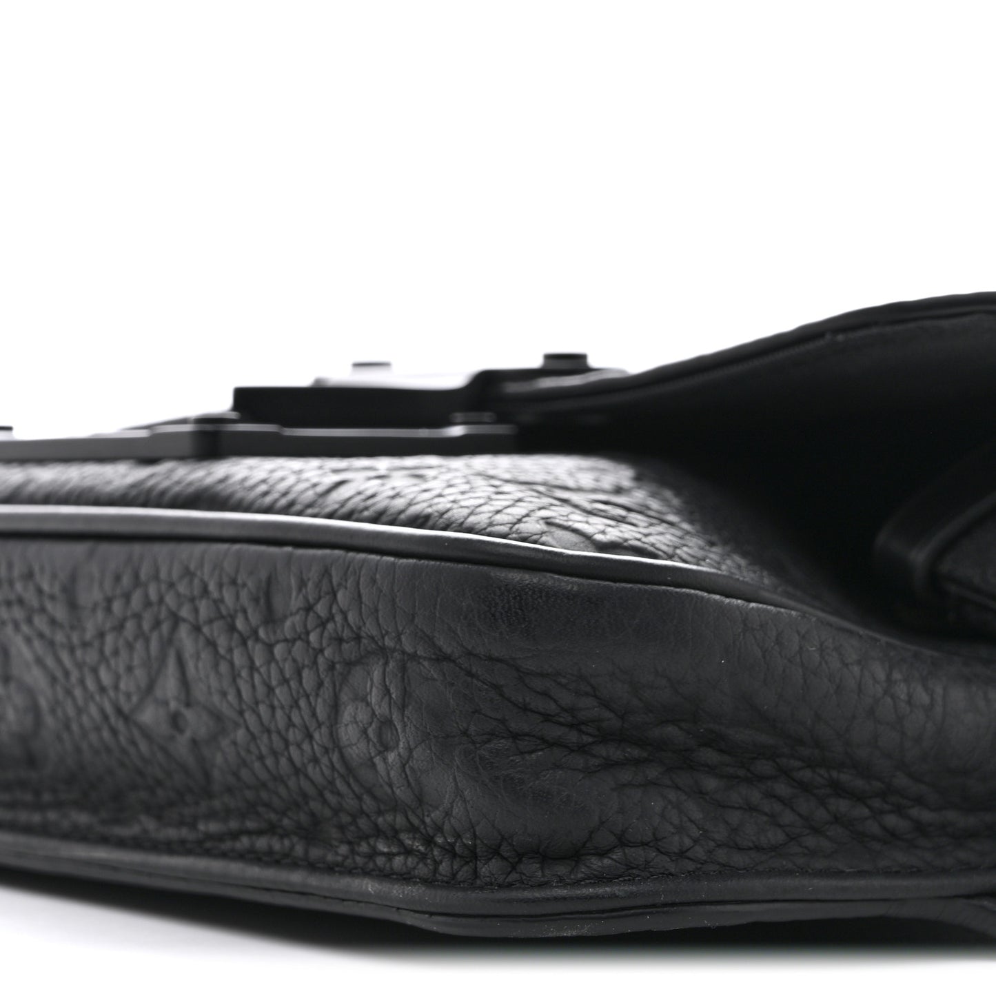 Taurillon Monogram S Lock Sling Bag Black