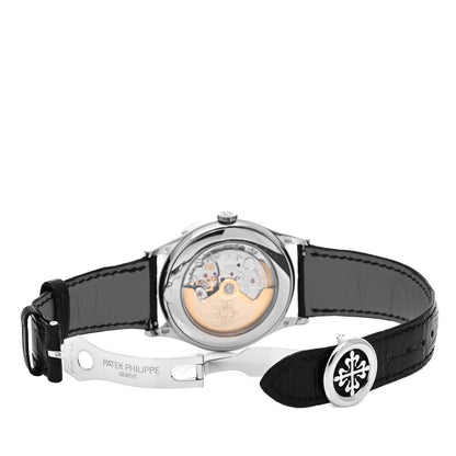 Patek Philippe 18K White Gold Alligator 37mm Annual Calendar Moonphase Automatic Watch Black 5396G-014 5 of 6