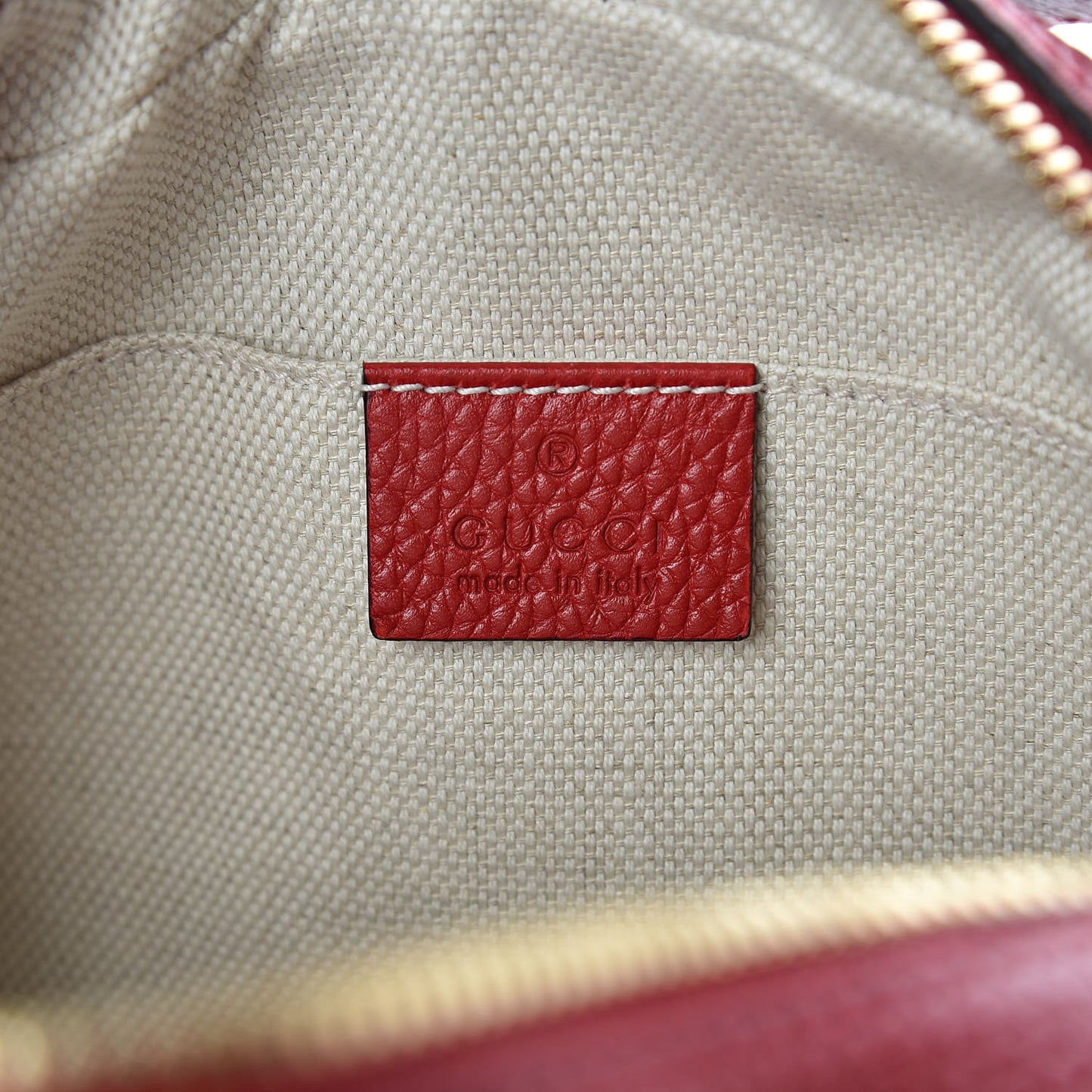 Pebbled Calfskin Small Soho Disco Bag Tabasco Red