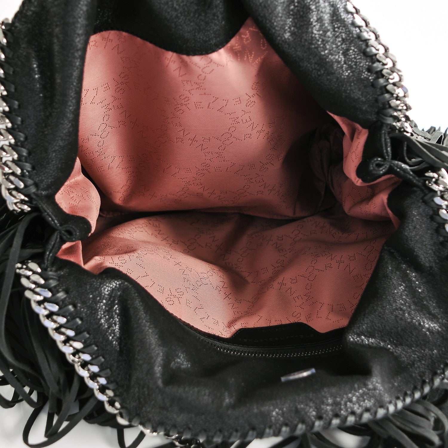Stella McCartney Eco Suede Fringe Falabella Tote Black 5 of 7
