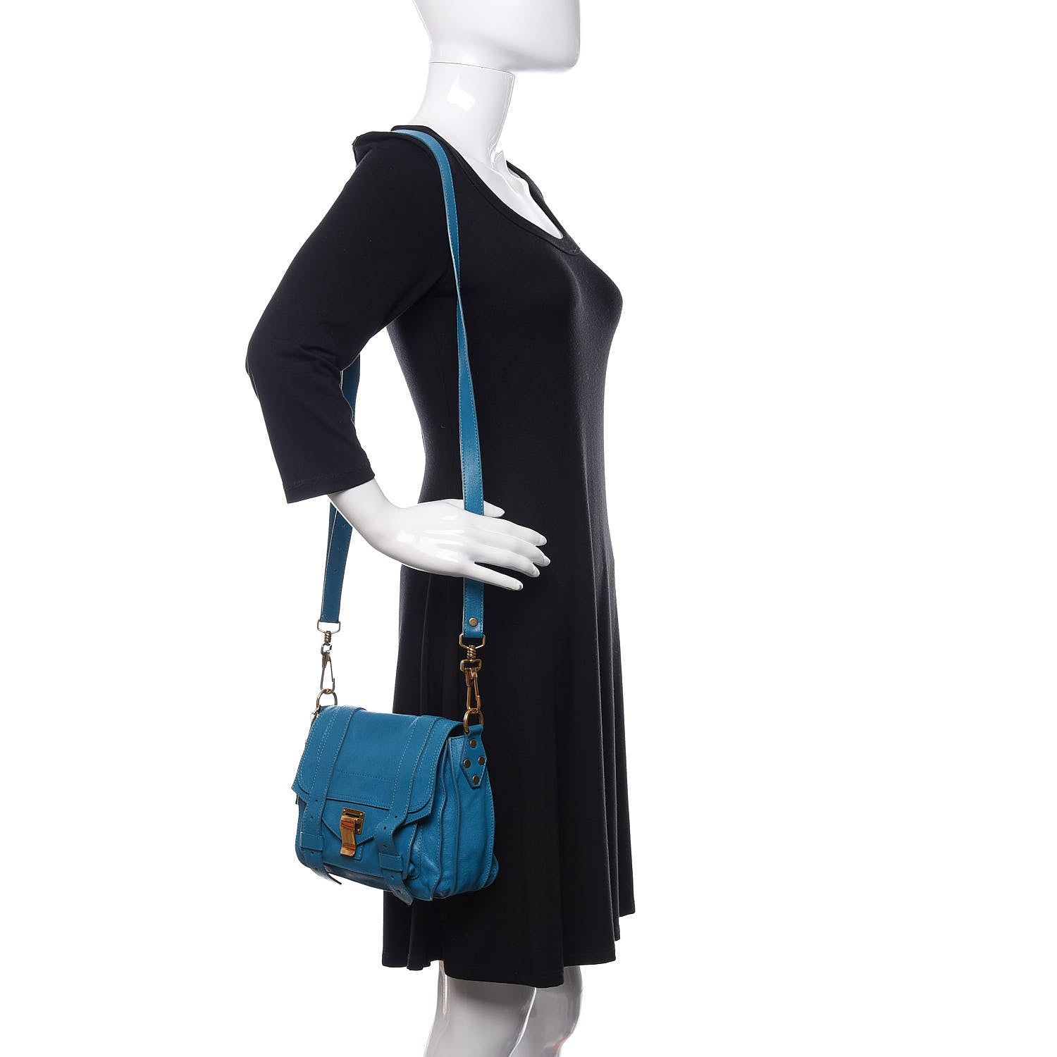 Proenza Schouler Lambskin PS1 Mini Pouch Messenger Bag Oahu 2 of 10