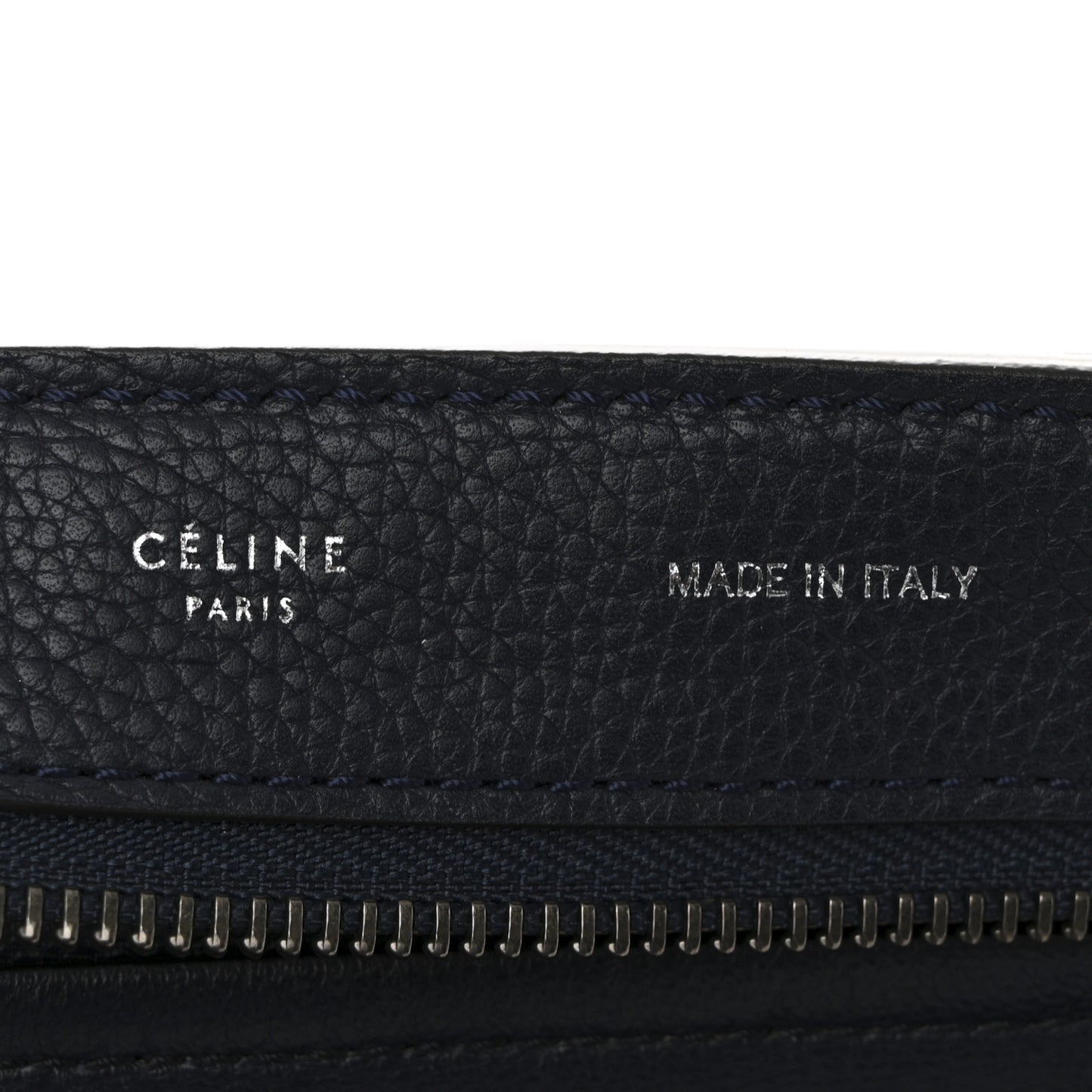 Drummed Calfskin Suede Large Trapeze Navy
