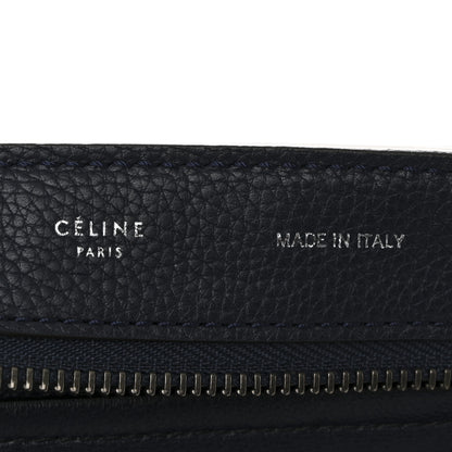 Celine Drummed Calfskin Suede Large Trapeze Navy 6 of 9