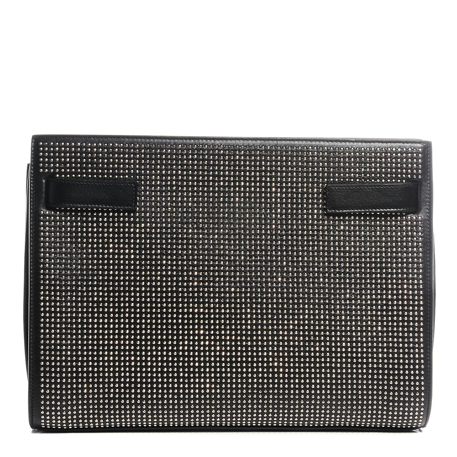 Saint Laurent Calfskin Stud Sac De Jour Clutch Black 1 of 8