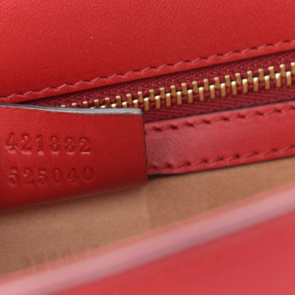 Gucci Calfskin Small Sylvie Shoulder Bag Hibiscus Red 7 of 13