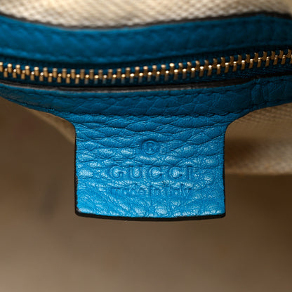 Gucci Calfskin Medium Soho Boston Riviera Blue 6 of 14