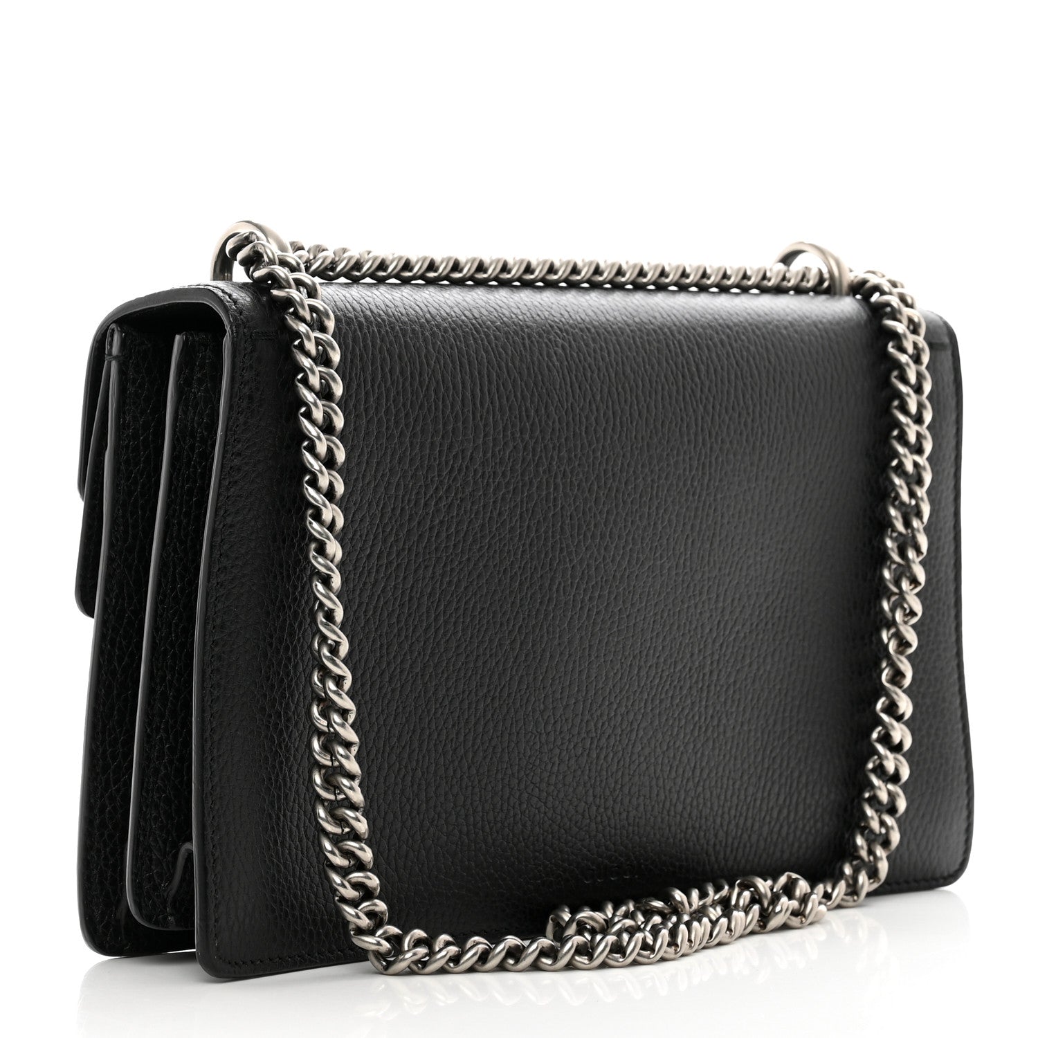 Gucci Pebbled Calfskin Small Dionysus Shoulder Bag Black 3 of 13