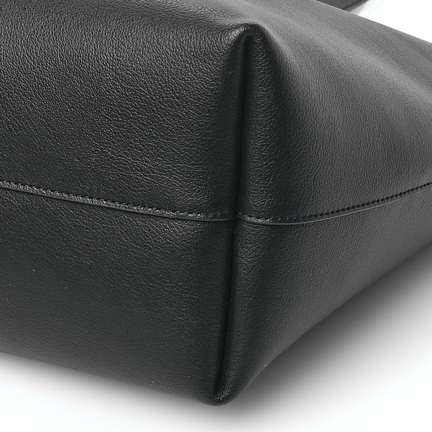 Calfskin Large Shopping Tote Black