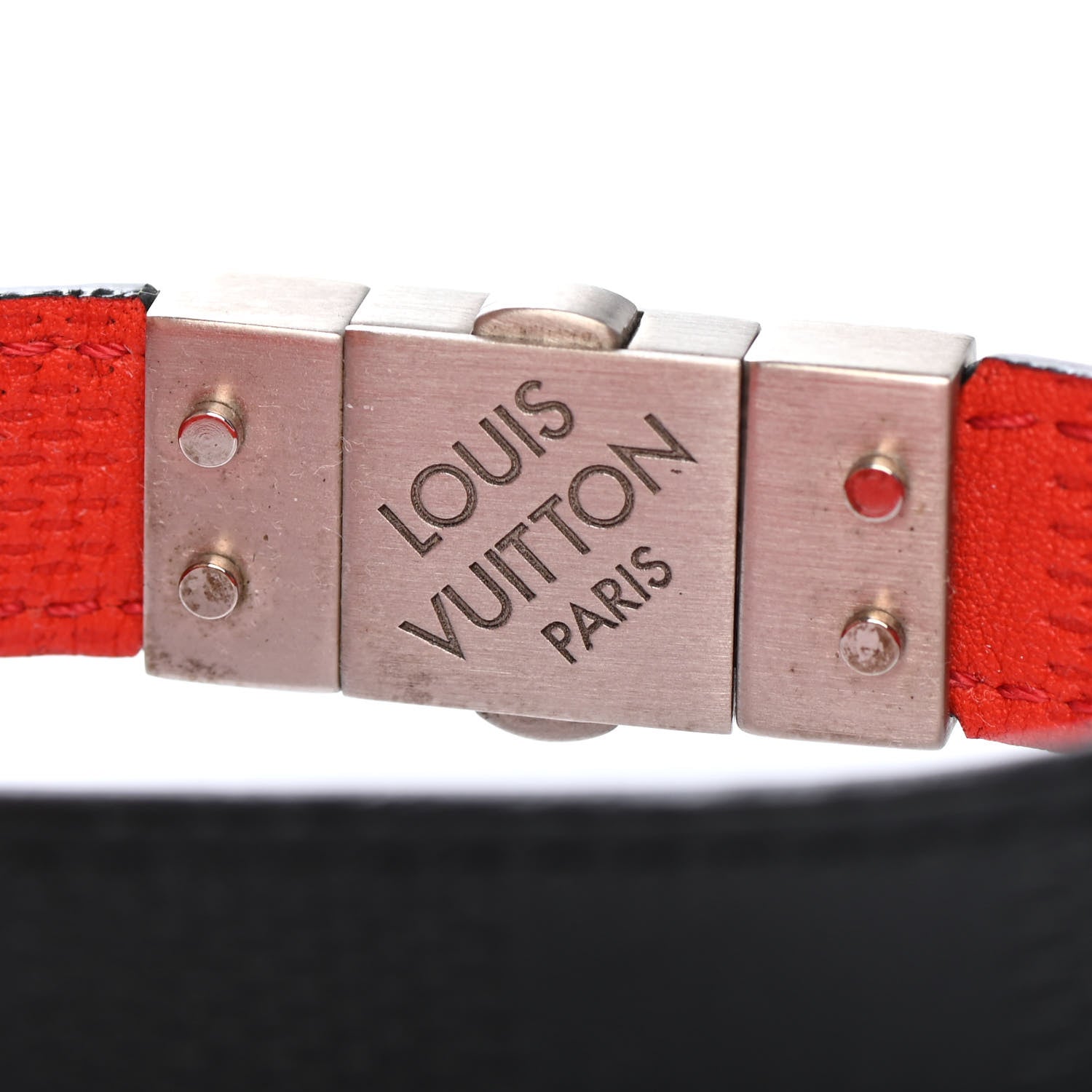 Louis Vuitton Damier Graphite Check It Reversible Bracelet 19 Magma 4 of 4