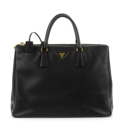 Prada Saffiano Large Galleria Double Zip Tote Black 1 of 8