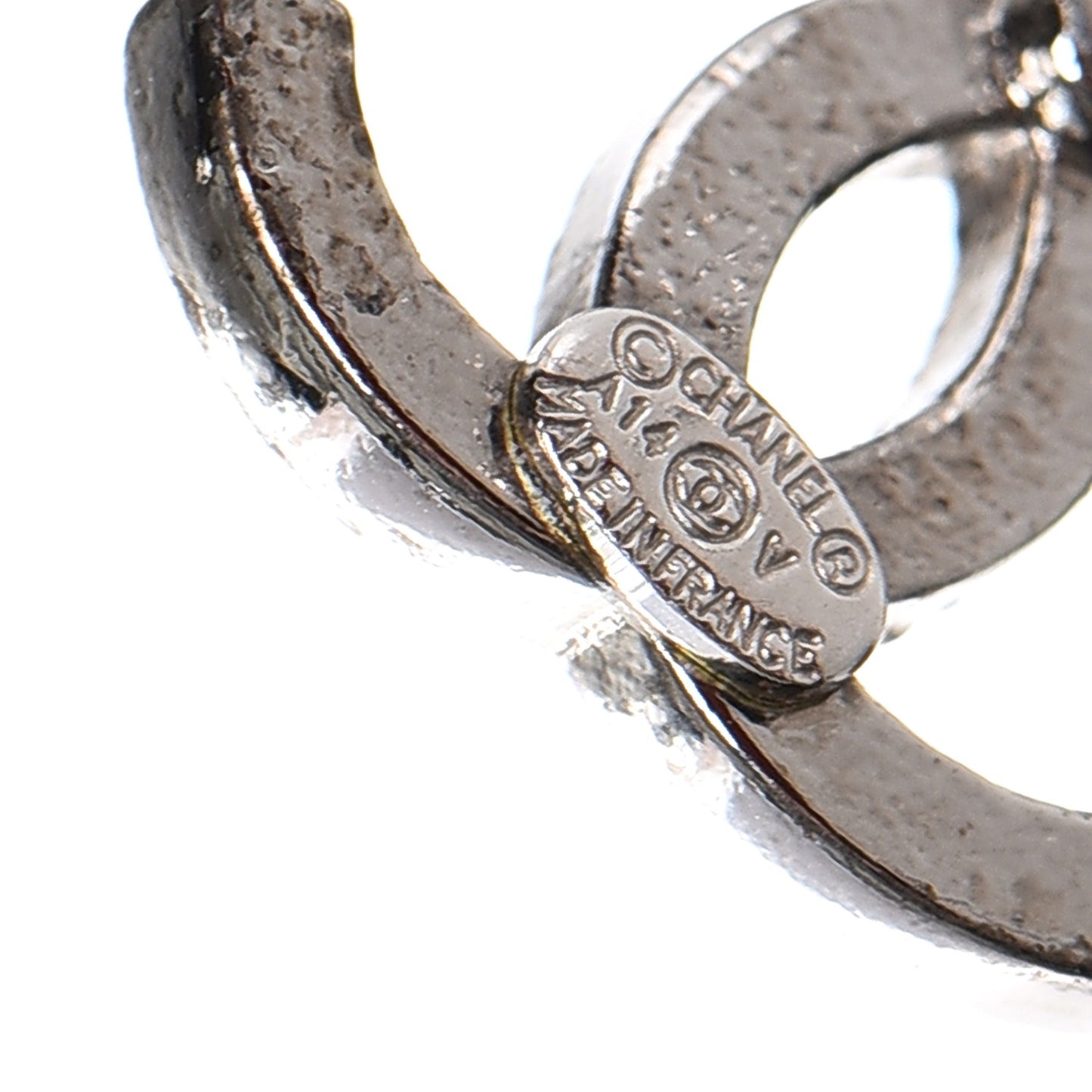 Crystal Timeless CC Earrings Silver