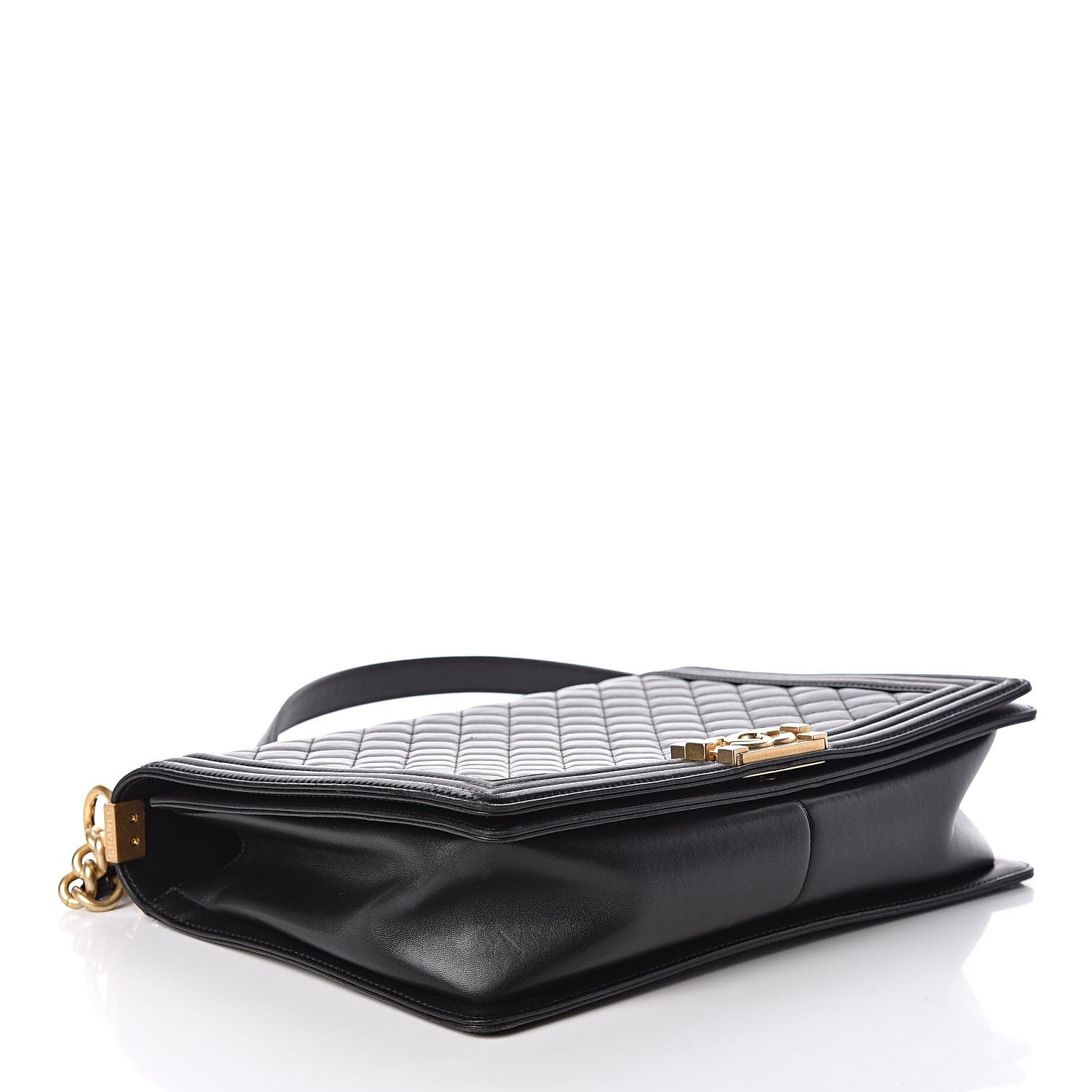 Chanel Lambskin Quilted Large Boy Flap Black 4 of 9